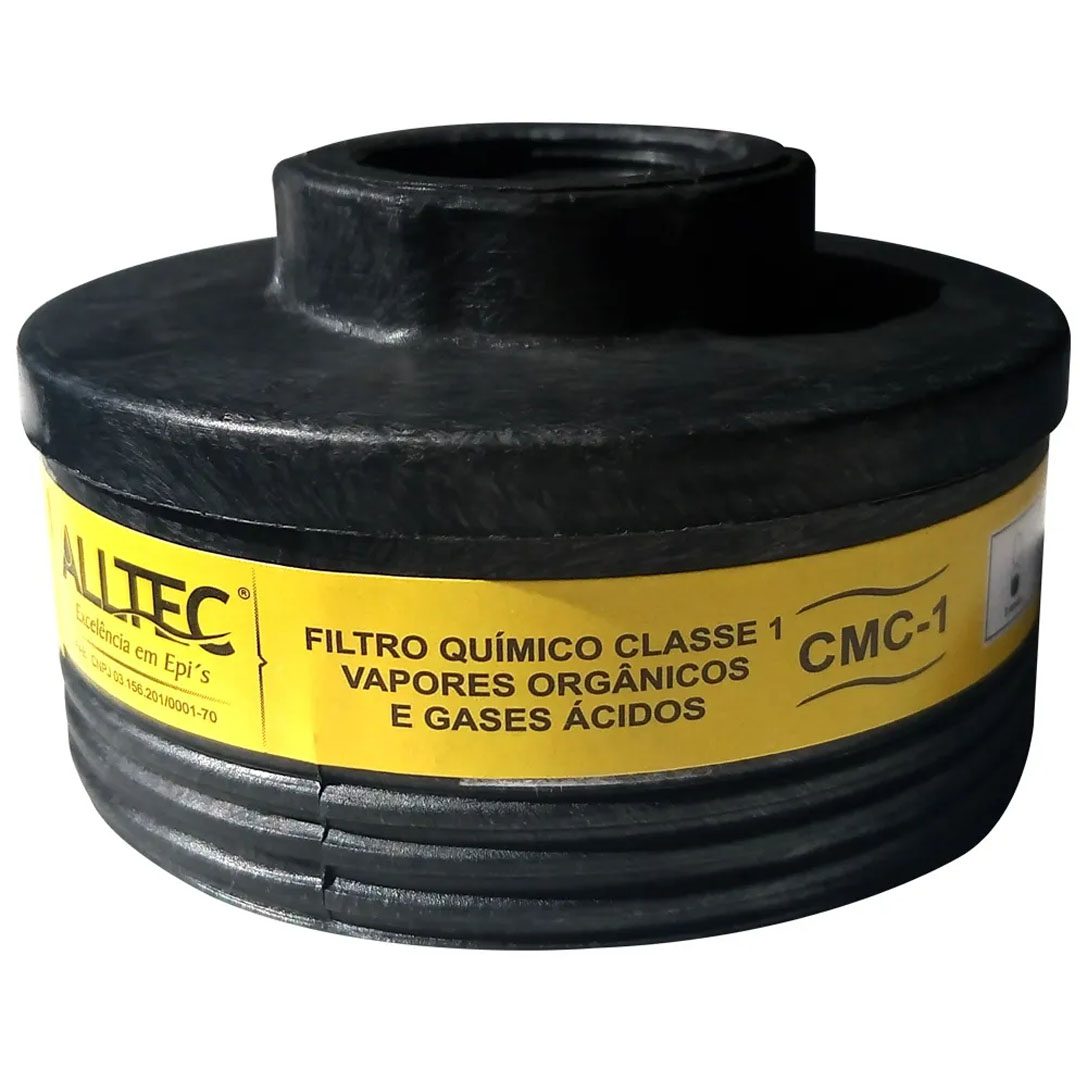 Filtro Químico Vapores Orgânicos e Gases Ácidos para Máscara Alltec
