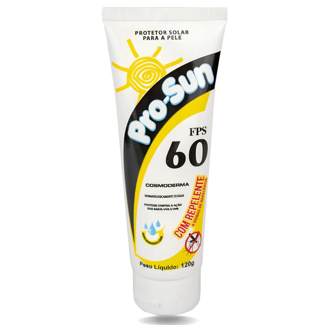 Protetor Solar Pro Sun Fps 60 Com Repelente 120g