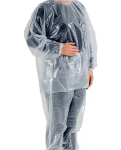 Camisa C/ Capuz Em Polietileno Gr 0,12 Transparente - Brasmọ